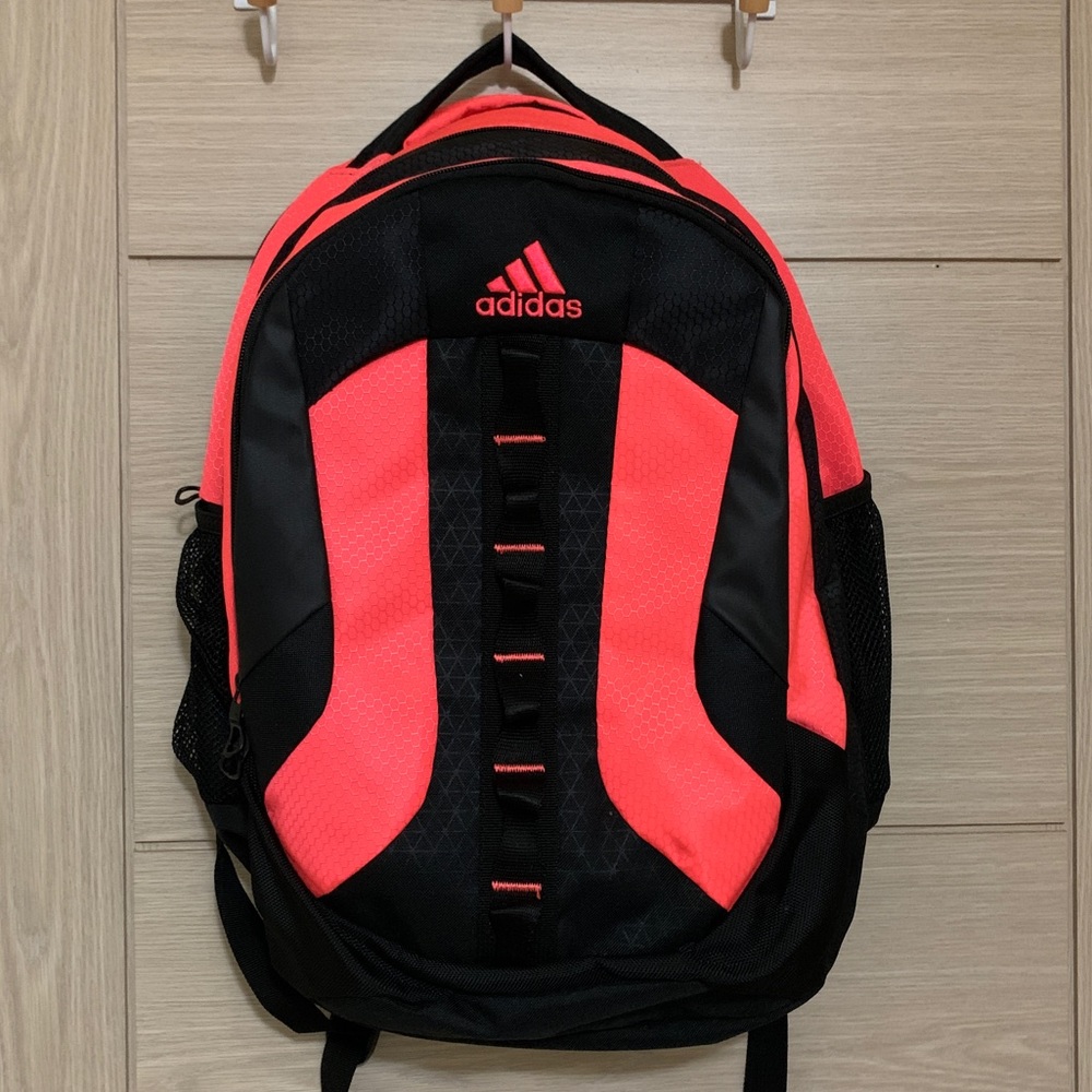 NWOT Adidas XL pink/black backpack